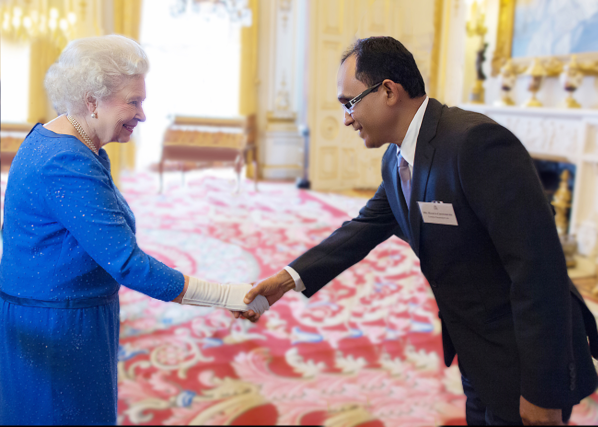 Mamun with Queen Elizabeth